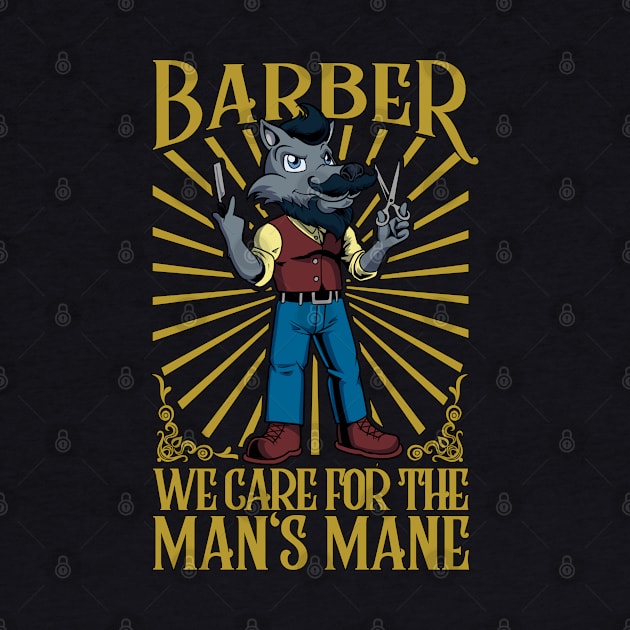 We care for the man's mane - Barbier by Modern Medieval Design